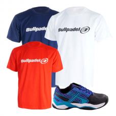 PACK SOFTEE PADEL LEADER BLU NERO E 3 T-SHIRTS BULLPADEL