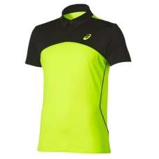 POLO ASICS PADEL PLAYERS AMARILLO NEGRO