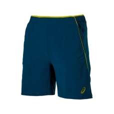 PANTALON CORTO ASICS PADEL PLAYERS AZUL LIMA