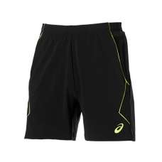 PANTALON CORTO ASICS PADEL NEGRO AMARILLO