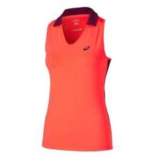 Polo Asics Padel Sleeveless Coral
