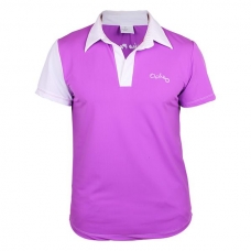 Polo Ocho Padel Lila Blanco
