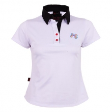 POLO OCHO PADEL BLANCO NEGRO