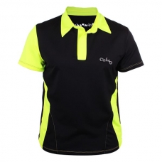 Polo Ocho Padel Negro Amarillo