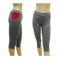 Pantalones Piratas Black Crown Gris Rojo 124211202