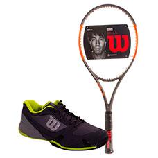 PACK WILSON BURN 100 CV Y ZAPATILLAS WILSON RUSH PRO 2.5