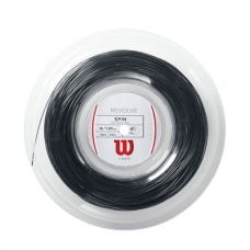 BOBINA CORDAJE DE TENIS WILSON REVOLVE SPIN 1.30MM 200M. NEGRO