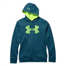 SUDADERA VERDE AZULADA LOGO GRANDE