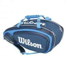 RAQUETERO WILSON TOUR V AZUL 15 RAQUETAS