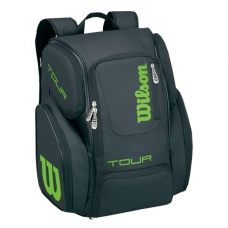 MOCHILA WILSON TOUR V BACKPACK L NEGRA Y VERDE
