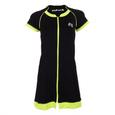 Vestido Ocho Padel Cremallera Negro Verde Fluor