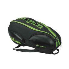 RAQUETERO WILSON VANCUVER 9 PACK NEGRO VERDE