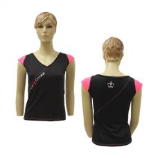 Camiseta Black Crown Bari Negro Fresa