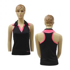 Camiseta Black Crown Venezia Negra Fresa
