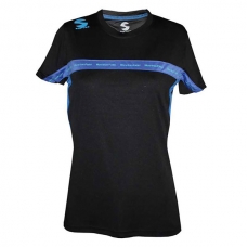 TSHIRT PADEL SOFTEE CLUB NOIR ROYAL FEMME