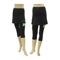 Falda Black Crown Pirata Bari Negro Verde