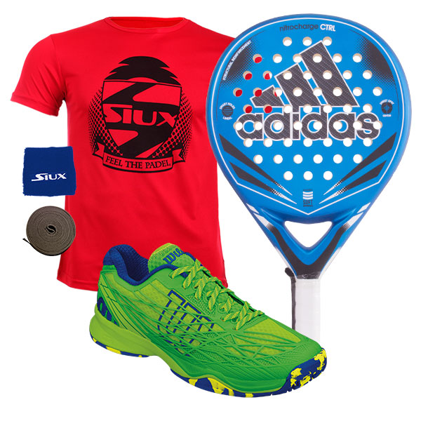 PACK ADIDAS NITROCHARGE CONTROL Y ZAPATILLAS WILSON - PACKS