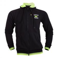 Sudadera Capucha Asics Full Zip Hoodie Negra