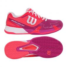 Zapatillas Wilson Rush Pro 2.0 Woman Rojo y Rosa